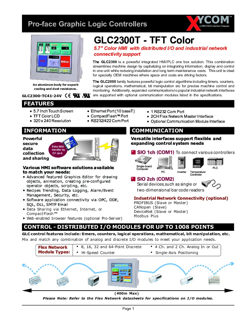First Page Image of GLC2300T Datasheet.pdf